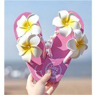 KAKA(TM) Women's Fashion Rhinestone Glitter Studded Crystal Flower Thong Sandals Flip Flops Sandals&pound;&uml;White&pound;&copy;-&pound;... N4