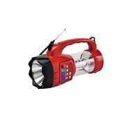 QFX Emergency Flashlight/Lantern with FM Radio USB/SD and Recording / CS-180RED /