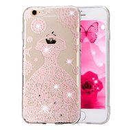 iPhone 6 Plus / 6S Plus Case,PHEZEN Beauty Butterfly Floral Flower Glitter Bling Crystal Rhinestone Diamond Clear... N18