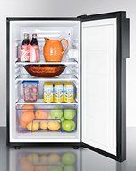 Summit FF521BLADA 20&quot; AccuCold Series ADA Compliant Medical Compact Refrigerator with 4.1 cu. ft. Capacity Adjustable...