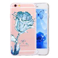 iPhone 6 Plus / 6S Plus Case,PHEZEN Beauty Butterfly Floral Flower Glitter Bling Crystal Rhinestone Diamond Clear... N21