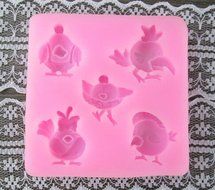 3D Mini Peony Fondant Mold Silicone Cake Chocolate Moulds,Chicken