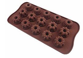 15 Holes Different Flowers Silicone Cake Mold Fondant Chocolate Mould Diy Kitchen Cooking Cake Tools