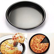New Round Deep Dish Pizza Pan Non-stick Pie Tray Baking Kitchen Tool N3