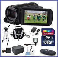 Canon VIXIA HF R72 Full HD Camcorder Ultimate Bundle, includes: 64GB SDXC Memory Card, LED Light, Tripod, Spare...