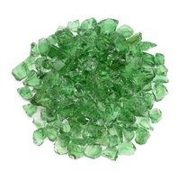 American Fireglass 9 to 12mm Fire Pit and Outdoor Fireplace Glass, Small, 10-Pound, Dark Blue N9