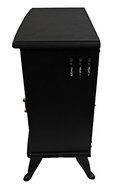 Portable 120V Electric Fireplace Stove 750/1500W Heater w/ Real Log Flame Effect