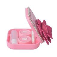 KAKA(TM) Fashion Box Kit 3D Handmade Rhinestone Bling Crystal Design Skull Pattern Decorated Black Mini Contact... N31