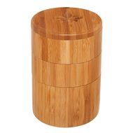 Totally Bamboo Small Salt Box, Bamboo Container With Magnetic Lid For Secure Storage N13