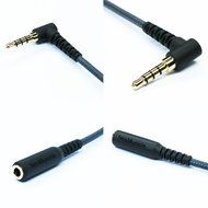 KetDirect 200cm(6ft) Right angle 4 pole 3.5mm 1/8 inch male to 4 pole 3.5mm 1/8 inch Female Stereo Audio headphone...