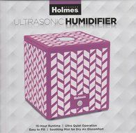 Holmes Ultrasonic Cube Humidifier- Pink Design