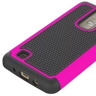 LG K10 Case, ARSUE [Drop Protection] [Shock Absorption] Hybrid Dual Layer Armor Defender Protective Case Cover... N25