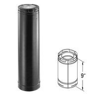 Chimney 69408 4 in. x 6 in. DirectVent Pro 9 in. Galvanized Length. .020 Aluminum Inner And 26-ga Outer Wall