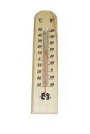 Classic Thermometer / Temperature Gauge (Wood)
