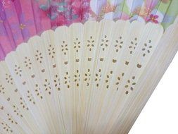 Folding Fan (21cm) Cherr blossom Pattern, Pink N3