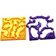 Longzang mini greenery F0062 Fondant Mold Silicone Sugar mini mold Craft Molds DIY Cake Decorating