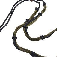 Men Pendant Bead Hemp Braid Surfer Choker Necklace Stylish Tribal (Triple-#225) N11