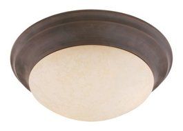 Livex Lighting 7314-58 Manchester 3 Light Imperial Bronze Flush Mount with Vintage Alabaster Glass by Livex Lighting