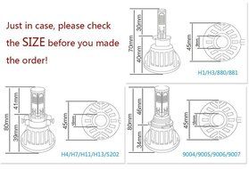 Yaheeda 2PC Car CREE LED Headlight Conversion Kit - H11 (H8, H9) -40W 8,000LM 6,000K N8