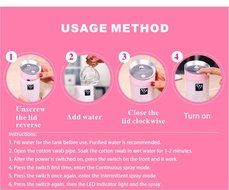 Ultrasonic Cool Mist Humidifier (Multi Use for Car Travel Office Desk Desktop Small Bedroom) USB Portable Mini... N14