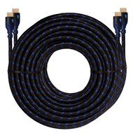 KAYO Hi-Speed HDMI1.4 Cable 50 FT-Pack of 2 / Blue, Black Sleeve/ Supports Ethernet,3D,4K &amp; Audio Return