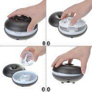 100ml Mini Essential Oil Diffuser Protable Cool Mist Humidifier Ultrasonic Aroma with 7 Color LED for Office Home... N12