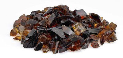 American Fireglass 9 to 12mm Fire Pit and Outdoor Fireplace Glass, Small, 10-Pound, Dark Blue N13