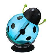 IPUIS 260ML Beetle Mini USB Humidifier Purifier with LED Light 360 Degree Rotation for Office Home School Travel... N16