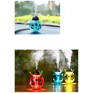 IPUIS 260ML Beetle Mini USB Humidifier Purifier with LED Light 360 Degree Rotation for Office Home School Travel... N17