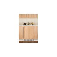 Summit AL650BIIF: ADA compliant built-in undercounter refrigerator-freezer with white exterior and integrated