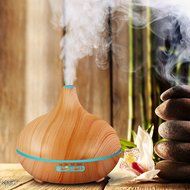 300ml Ultrasonic Humidifier Cool Mist Aroma Essential Oil Diffuser for Office Home Bedroom Living Room Study Yoga... N4