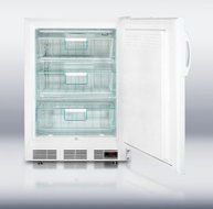 Summit VLT650 24" Upright Freezer with 3.5 cu. ft. capacity Manual Defrost Digital Thermostat Alarm with Temperature...
