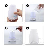 Kissemoji 100ml Room Ultrasonic LED Aroma Air Humidifier Diffuser Purifier Atomizer Mist N6