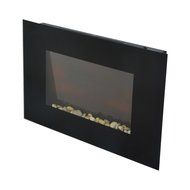HomCom 36&rdquo; 1500W Wall Mounted Electric Fireplace w/Remote - Black N8