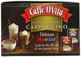 Caffe D'Vita Mocha Cappuccino Sugar Free, 7.5-Gram Single Serve Envelopes (Pack of 24) N5