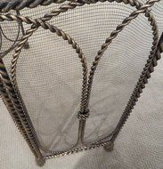 Iron Rope Entwined Firescreen | Tassel Twisted Metal Fireplace Screen N5