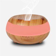 YouVogue 300ml Essential Oil Diffuser Wood Grain Mist Humidifier Aroma Diffuser with 7 Changing Colored Led Lights... N4