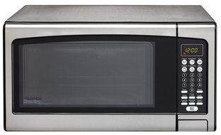 Danby Designer 0.7 cu.ft. Countertop Microwave, Black/Stainless Steel