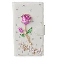 LG Escape 3 Case, LG Phoenix 2 Case, LG K8 Case White PU Leather Folio Flip Phone Case,Yaheeda 3D Handcraft White... N17