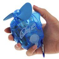 Blue Mini Lovely Portable Water Spray Cool Mist Sporting Summer Beach Cooling Fan N4