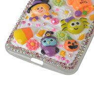 Spritech(TM) 3D Handmade Crystal Phone Case for Motorola Moto G3/Moto G (3rd Gen),Helloween Style Monster Pumpkin... N5