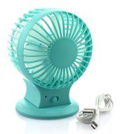 Welltop&reg; Upgraded Portable Rechargeable Electric Personal Fans USB Powered 2-modes Speed Adjustable Double Blades... N11