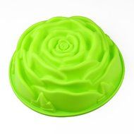 Wholeport Silicone Cake Mold Mould Cake Pan Ice Mold Pizza Mold Big Rose Mold N3