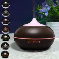 Essential Oil Aromatherapy Diffuser by Eineo. 300ml Ultrasonic Quiet Cool Mist Humidifier with 12 Color LED Lights... N5