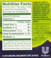 Lipton Green Tea Bags, Superfruit, Purple Acai &amp; Blueberry, 20 ct, 3 Pack
