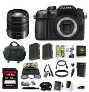 Panasonic LUMIX 16.05MP Mirrorless Camera (Body Only) with Leica 100-400mm Lens &amp; 128GB Memory Card Bundle