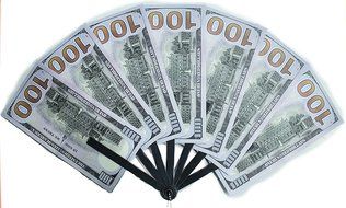 Big Bucks Novelty One Hundred Dollar Bill Personal Hand Fan N2