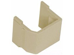 Hubbell SFBE10 Blank Keystone Insert, Plastic, Snap-On, No Ports (10 Pack), Electric Ivory
