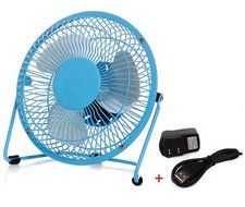 YYGIFT&reg; Quiet Operation Mini USB Table Desk Personal Fan with Built-in Rechargeable Battery - Black N5
