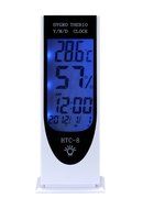 Intsun Multifunction HTC-8 LCD Wireless Digital Night Light Luminous Thermometer Hygrometer Humidity Meter Alarm... N3